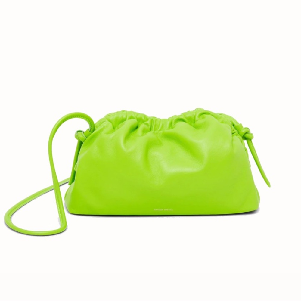 Mansur Gavriel Electric Lime Green Mini Cloud Bag